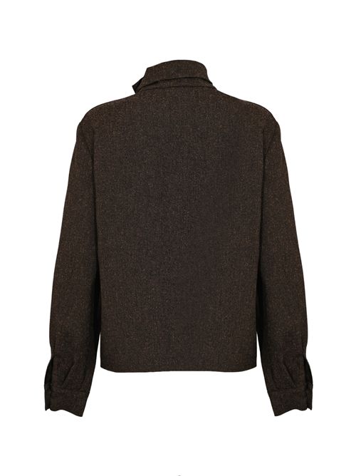 Maglia strutturata in misto viscosa a collo alto Patrizia Pepe | 2C1657 A646FG48